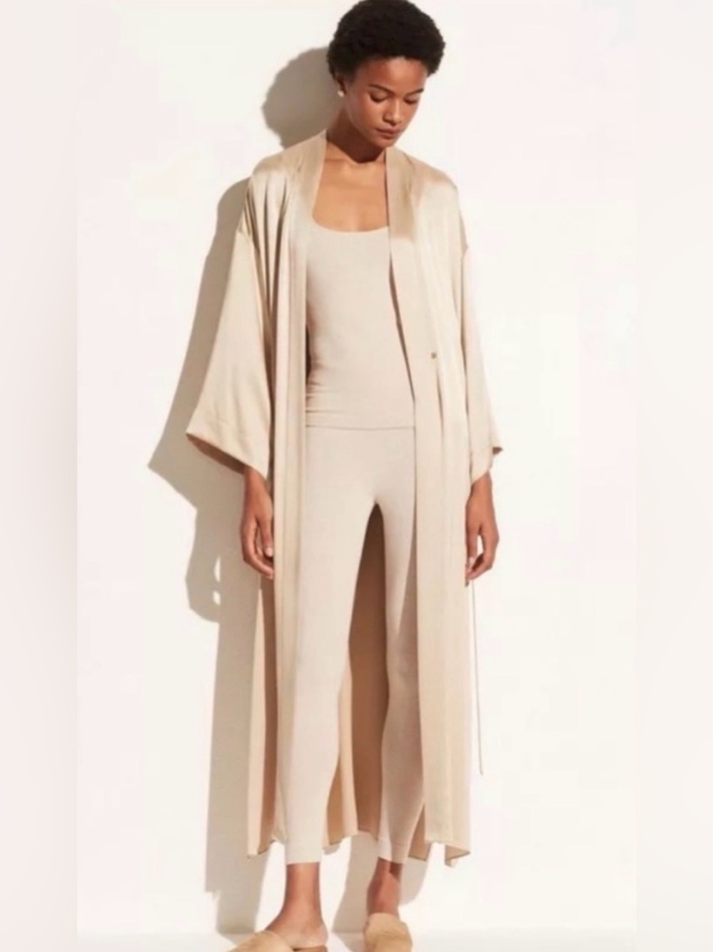 Vince Satin Silk Washable Robe
